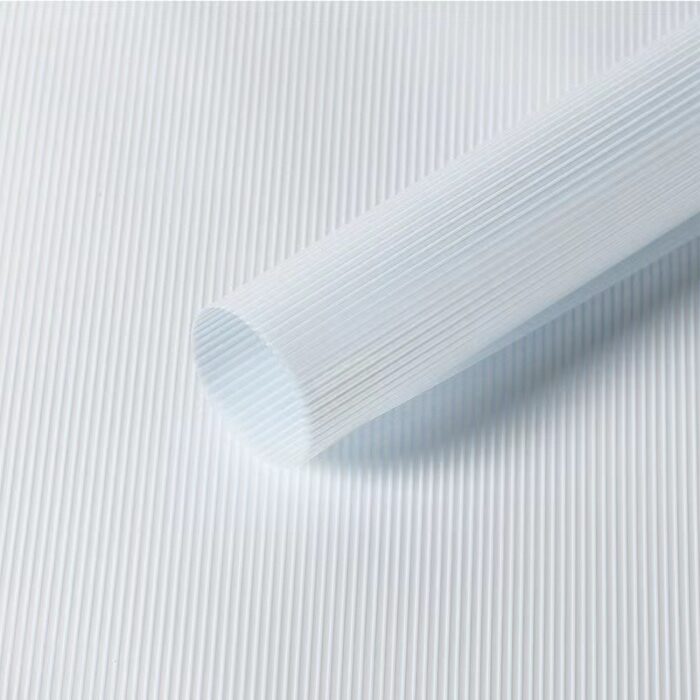 Smog Line Flower Wrapping Paper blue