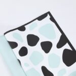 Giraffe Floral Wrapping Paper white black green