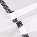 Simple Gold Letter Flower Wrapping Paper silver