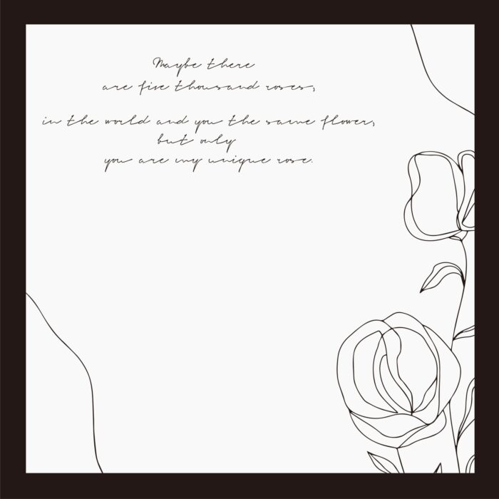 INS Style Floral Wrapping Paper black white