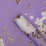 Fragrant Rose Wrapping Paper purple