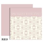 Heart to Heart Flower Wrapping Paper bean paste pink