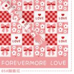 Sweetheart Lover Flower Wrapping Paper red