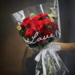 English Cellophane Paper Wrapping bouquet
