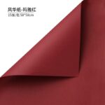 Monochrome Bouquet Wrapping Paper maya red