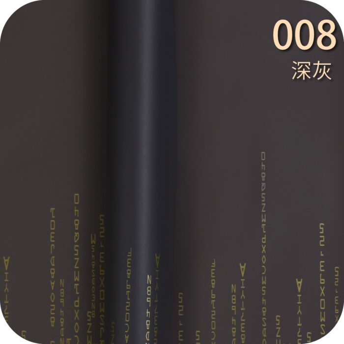 Love Code Flower Wrapping Paper deep grey