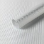 Smog Line Flower Wrapping Paper silver