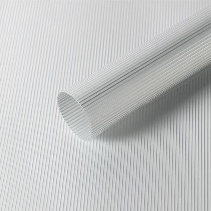 Smog Line Flower Wrapping Paper silver