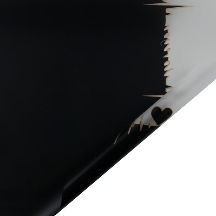 Heartbeat Jelly Bouquet Wrapping Paper black