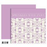 Heart to Heart Flower Wrapping Paper purple