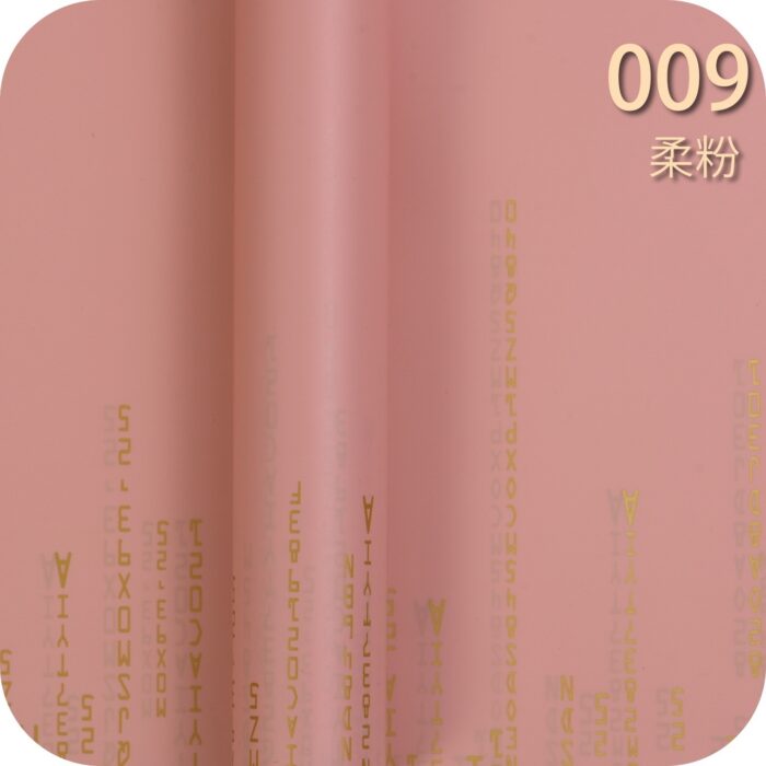 Love Code Flower Wrapping Paper deep pink