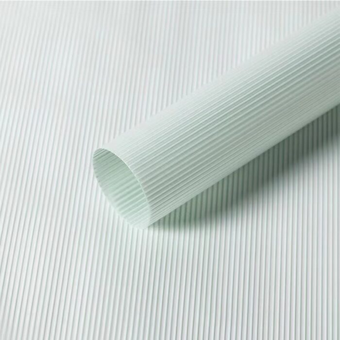 Smog Line Flower Wrapping Paper green