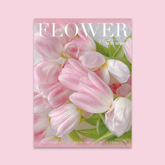 Joyful Floral Wrapping Paper pink