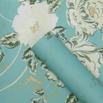Fragrant Rose Wrapping Paper blue