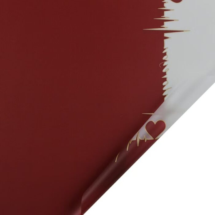 Heartbeat Jelly Bouquet Wrapping Paper red