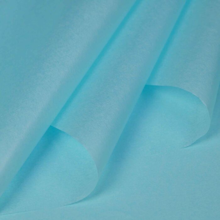 Solid Color Sydney Flower Wrapping Paper sea blue