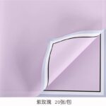 Memory Frame Flower Wrapping Paper purple