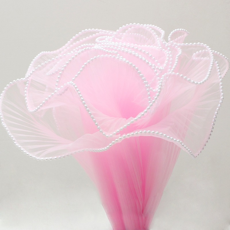 Pearl Wave Yarn floral decoration light pink Pearl Wave Yarn floral decoration light pink