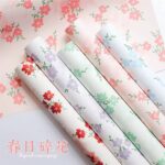 Spring Floral Print Wrapping Paper waterproof floral wrap 56x56 cm