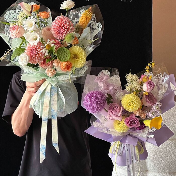 Little Lace Cellophane paper wrapping Bouquet