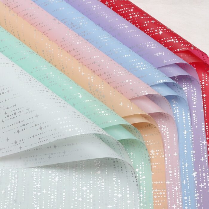 Meteor Shower Bouquet Wrapping Paper waterproof floral wrap 56x56 cm