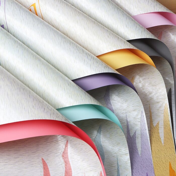 Coral Secret Floral Wrapping Paper color waterproof floral wrap 56x56 cm
