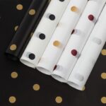Caramel Dots Floral Wrapping Paper waterproof 56x56 cm