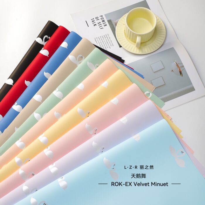 Swan Flower Wrapping Paper wholesale