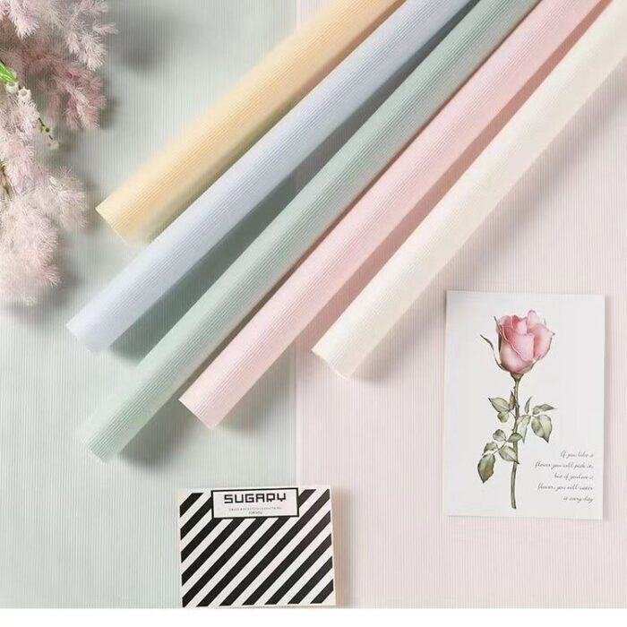 Smog Line Flower Wrapping Paper for wedding