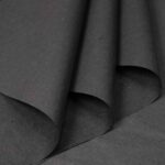 Solid Color Sydney Flower Wrapping Paper black