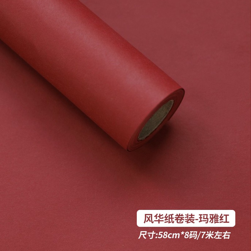 Monochrome Rose Bouquet Paper rolls maya red Monochrome Rose Bouquet Paper rolls maya red