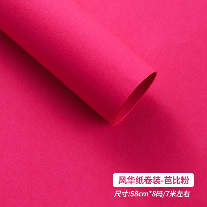 Monochrome Rose Bouquet Paper rolls barbie pink