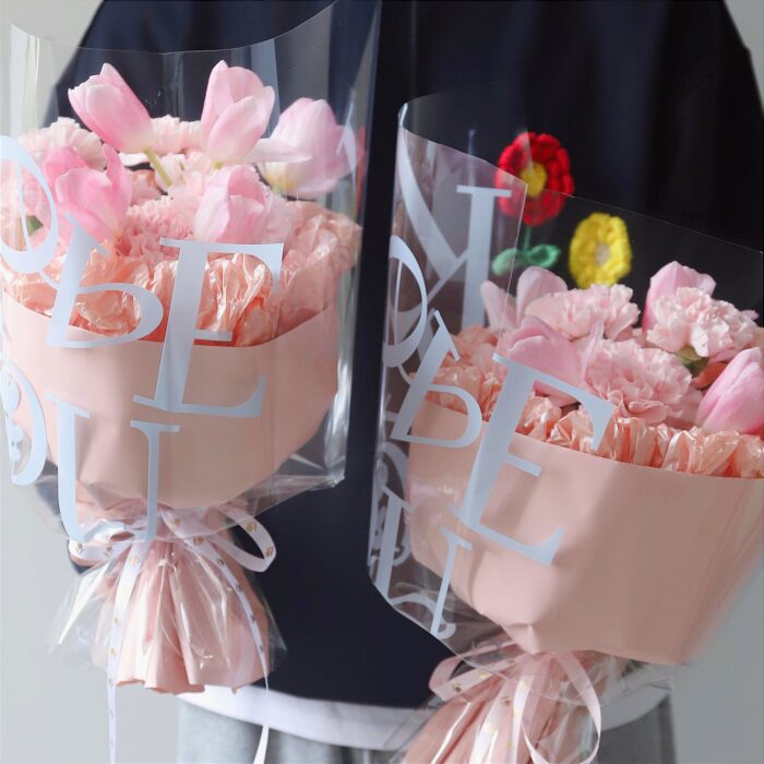 English Cellophane Floral Wrapping Paper for bouquet
