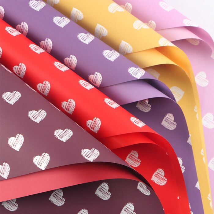 Little Heart Bouquet Wrapping Paper wholesale