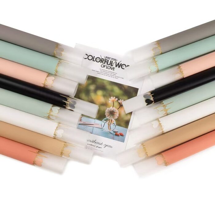 Heartbeat Jelly Bouquet Wrapping Paper color information