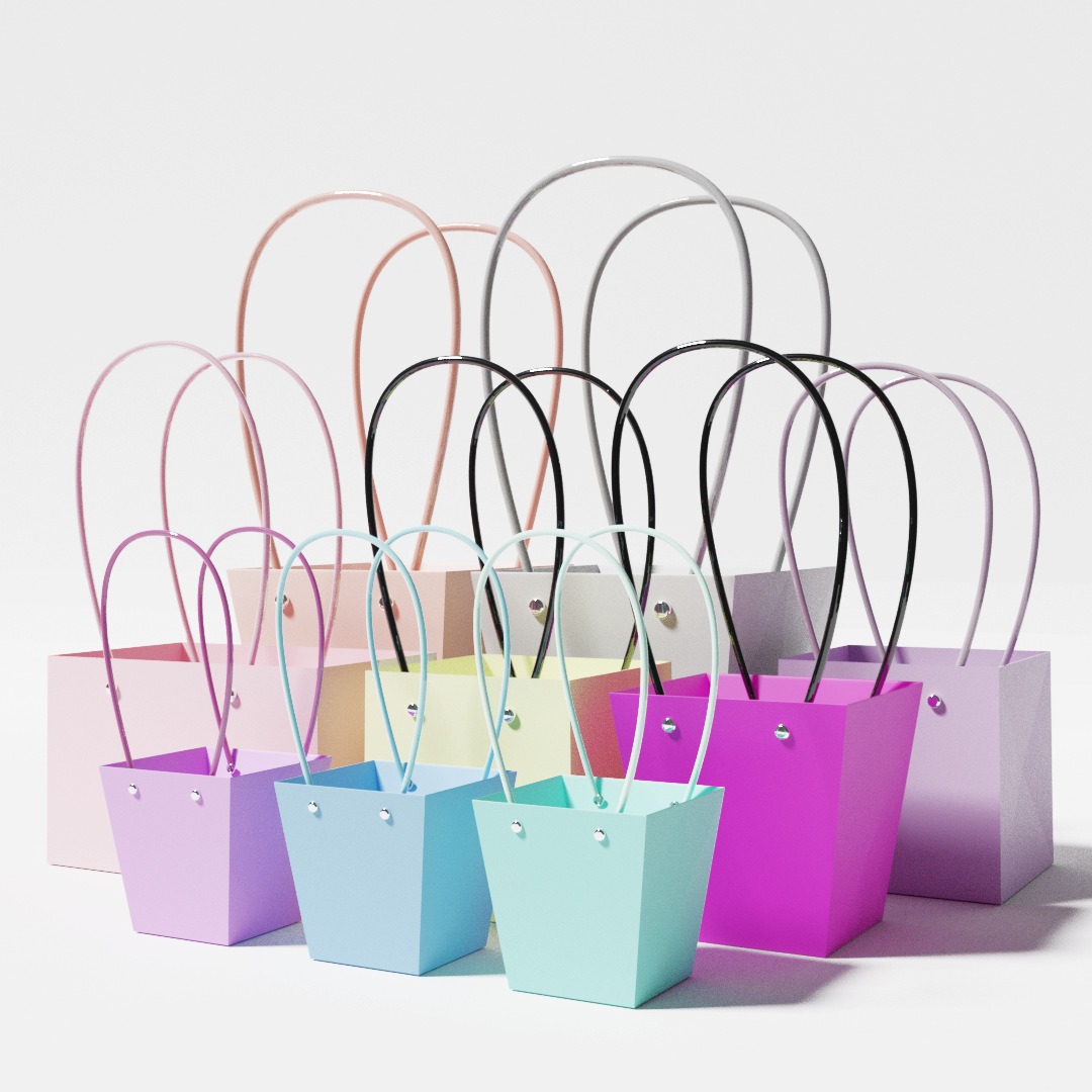 Flower Bouquet Tote Bag Color Information