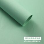 Monochrome Rose Bouquet Paper rolls grass green