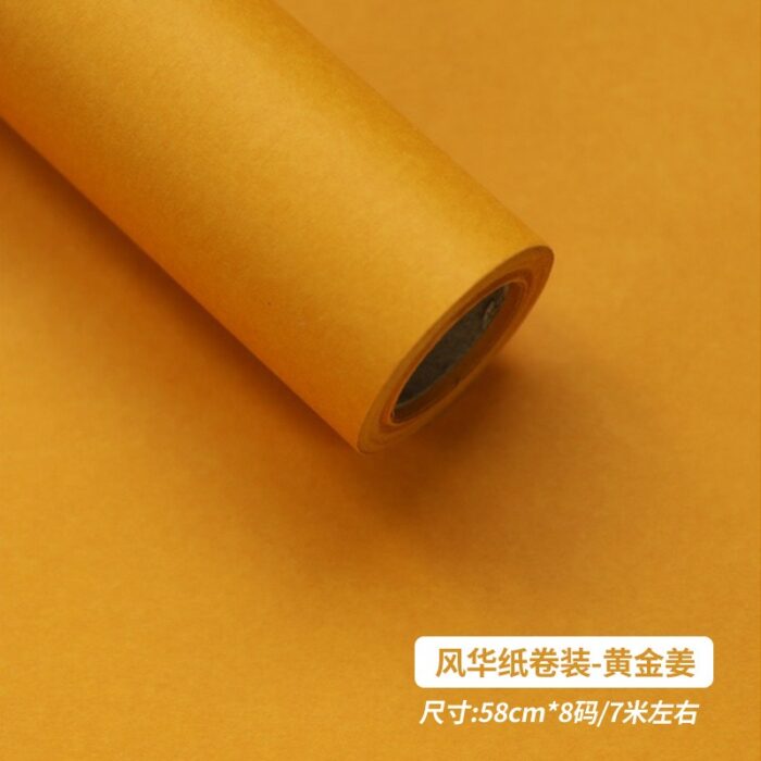 Monochrome Rose Bouquet Paper rolls gold