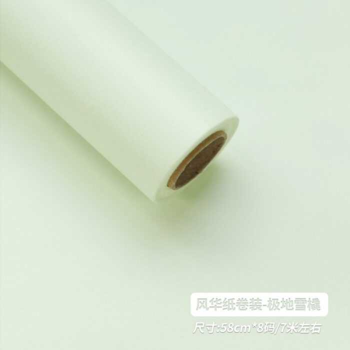 Monochrome Rose Bouquet Paper rolls snow white