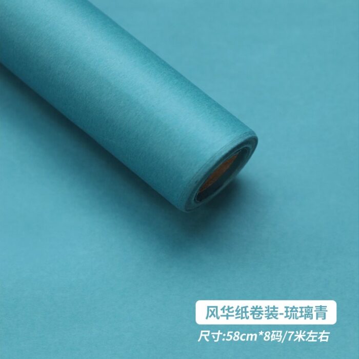 Monochrome Rose Bouquet Paper rolls Glaze blue