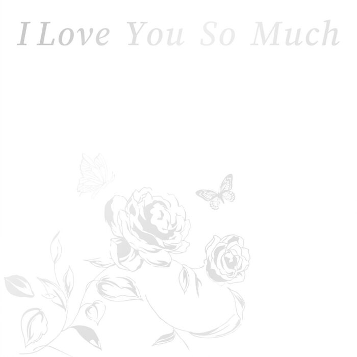 Romantic Rose Wrapping Paper white
