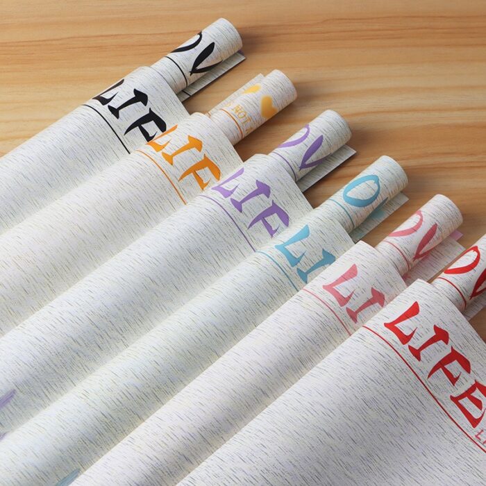 Coral Secret Floral Wrapping Paper color wholesale