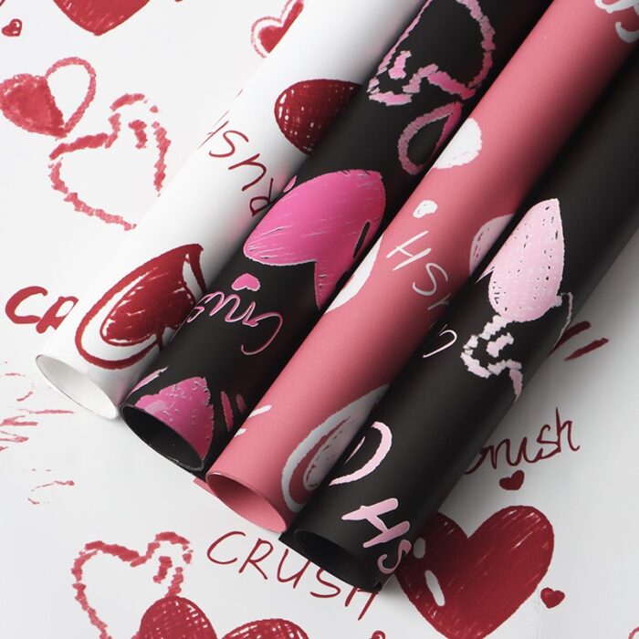 Heartbeat Bouquet Wrapping paper wholesale