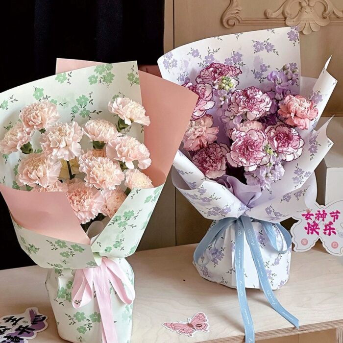 Spring Floral Print Wrapping Paper for bouquet