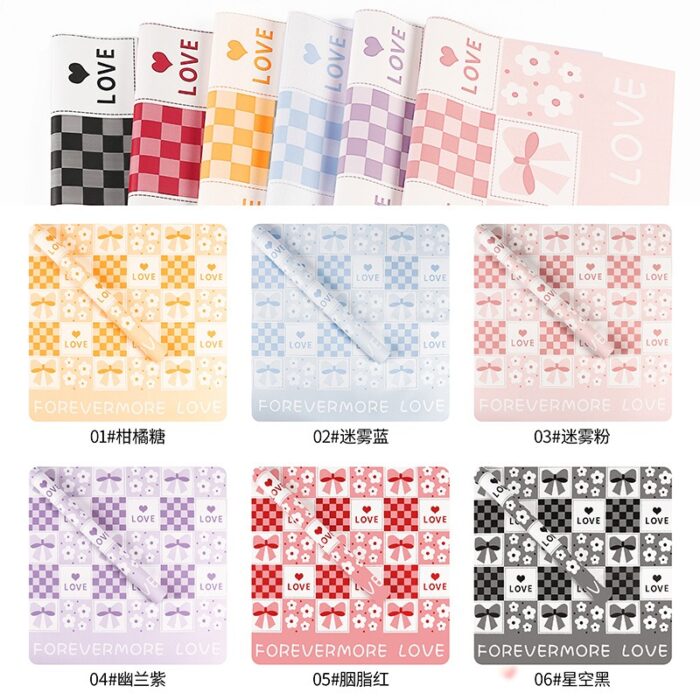 Sweetheart Lover Flower Wrapping Paper color informaction