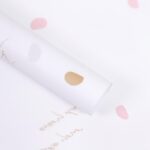 Petal Rain Bouquet Wrapping Paper whtie
