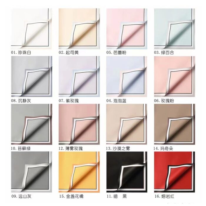 Memory Frame Flower Wrapping color informaction