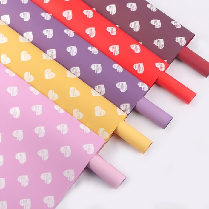 Little Heart Bouquet Wrapping Paper wholesale