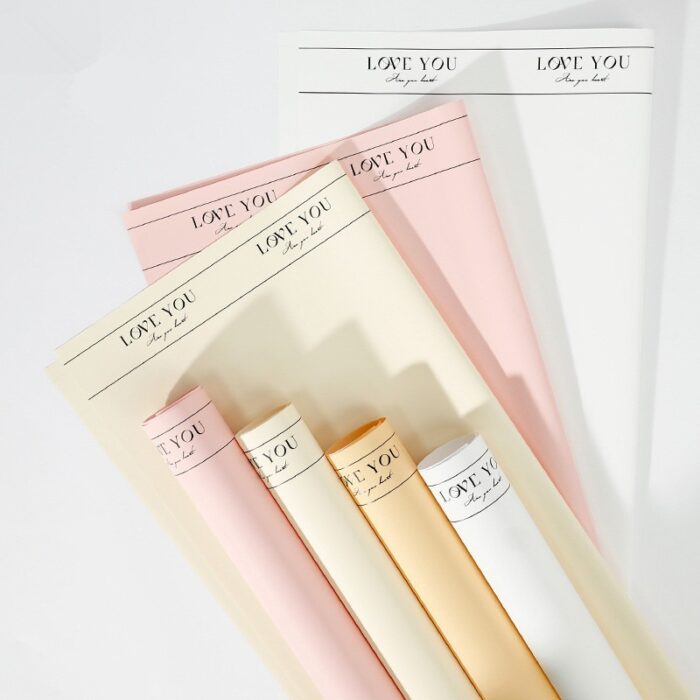 Love Edge Flower Wrapping Paper wholesale