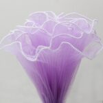 Pearl Wave Yarn floral decoration purple